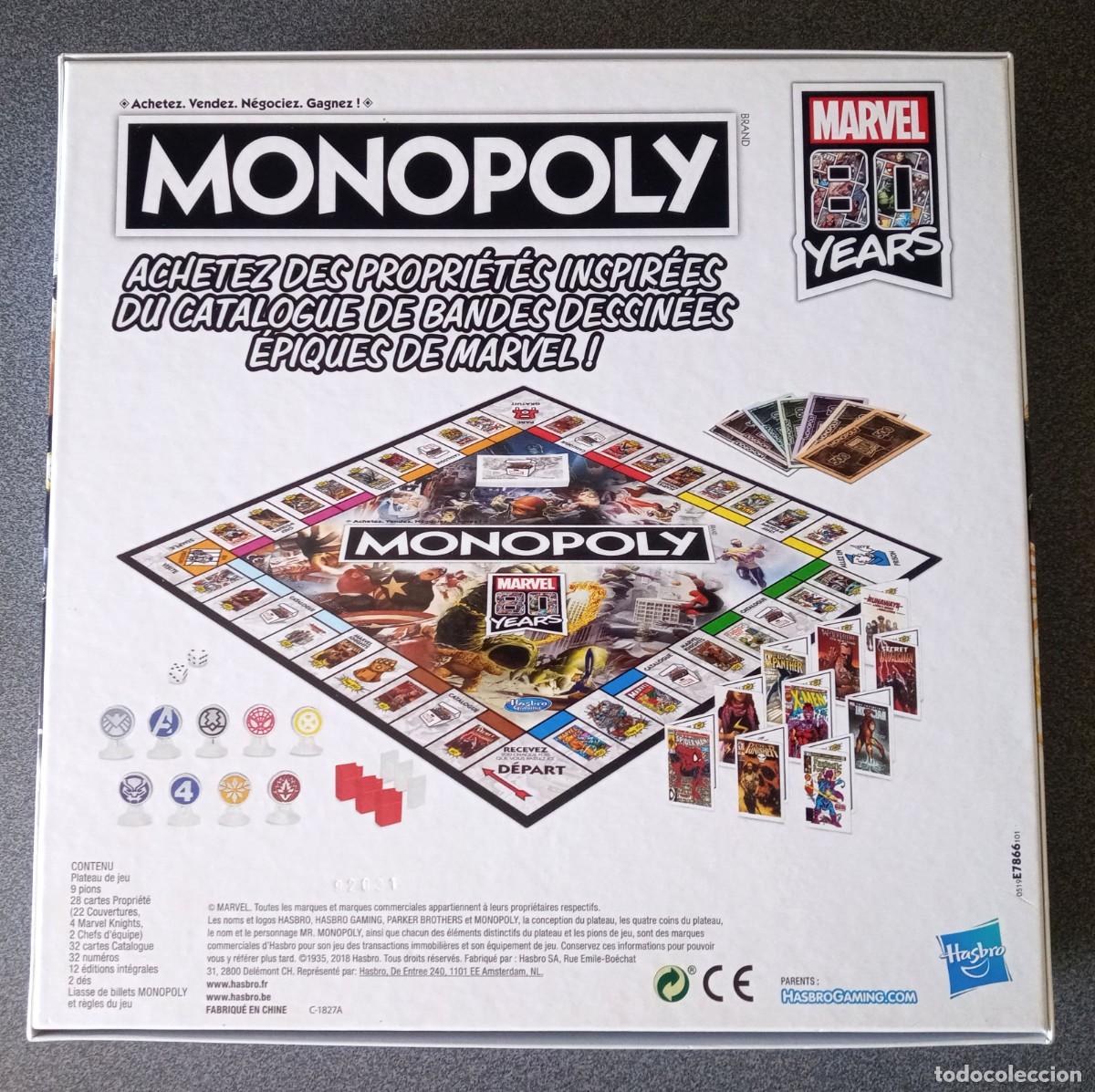 Juegos de mesa: Monopoly Mavel 80 Years Hasbro - Foto 10