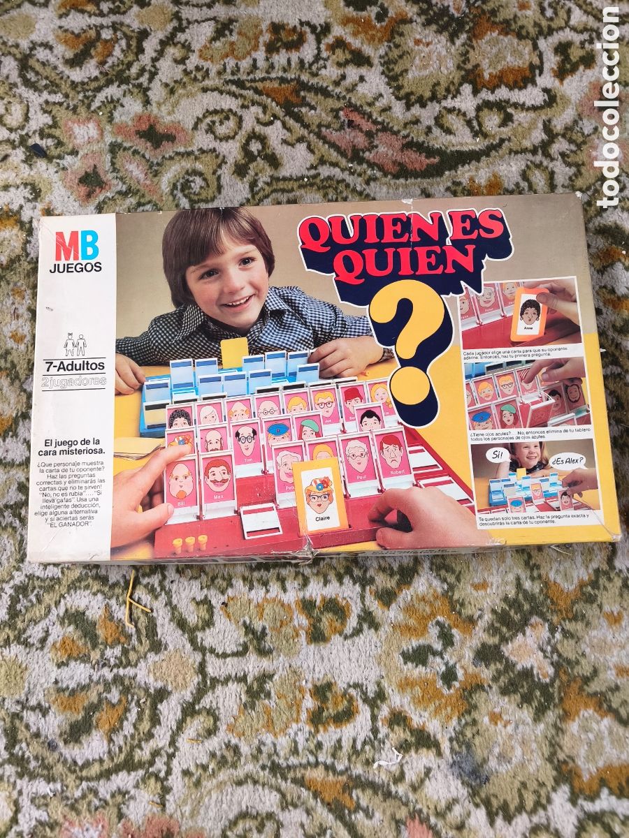 Juegos de mesa: &iquest;Qui&eacute;n es Qui&eacute;n? MB Juegos (Original A&ntilde;o 1982) - Edici&oacute;n Vintage