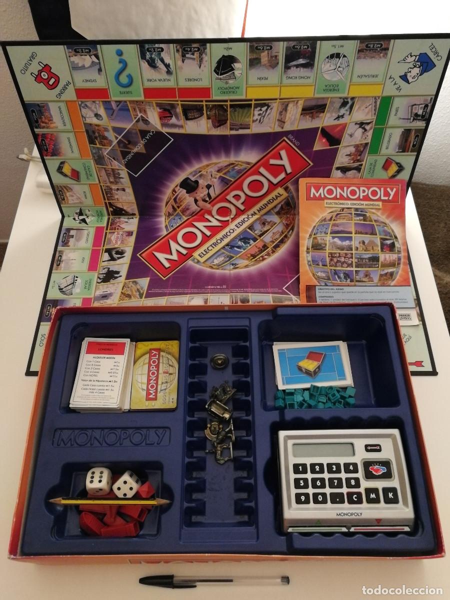 Juegos de mesa: JUEGO - MONOPOLY ELECTR&Oacute;NICO EDICI&Oacute;N MUNDIAL - BASTANTE COMPLETO
