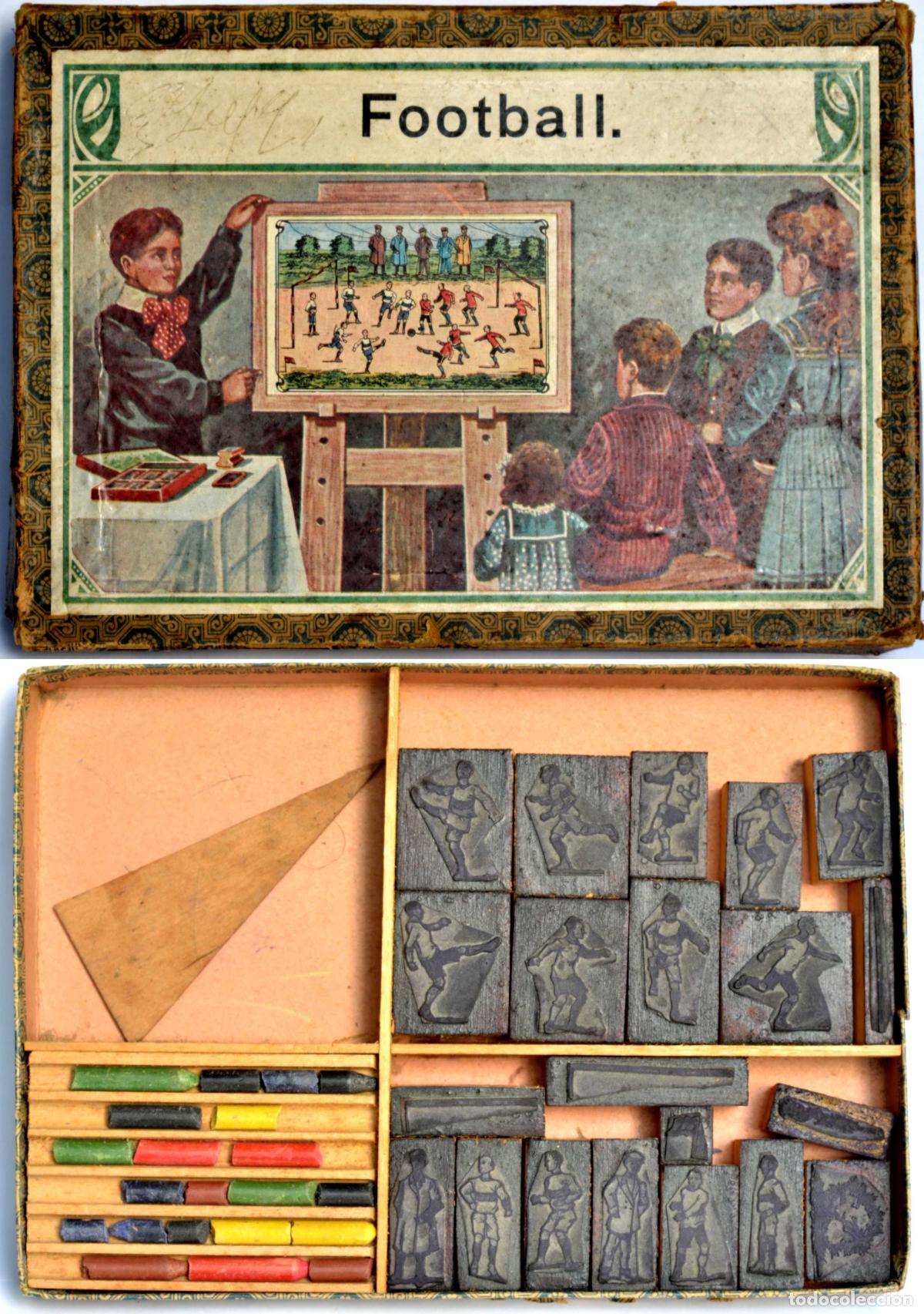Juegos de mesa: JUEGO DE SELLOS DE GOMA DE FUTBOL - 1930,S - PARA SELLAR Y COLOREAR.