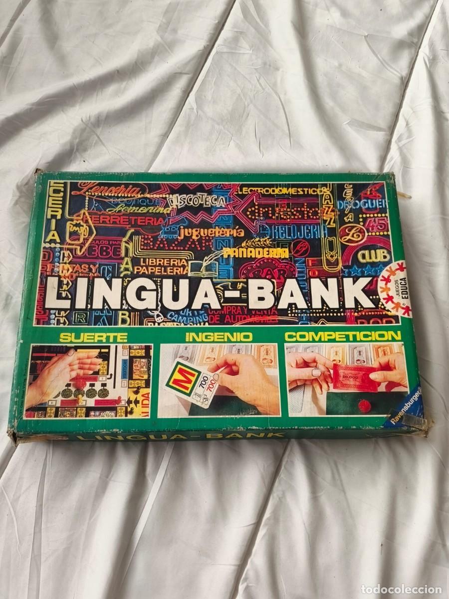 Jeux de table: Lingua-Bank. Vintage. Primera edici&oacute;n 1972 . cl&aacute;sico juego de mesa educativo. Educa. Ravensburger