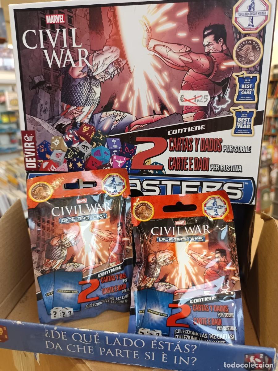 Juegos de mesa: LOTE 41 SOBRES MARVEL DICE MASTERS EXPANSION CIVIL WAR - WIZKIDS OFERTA