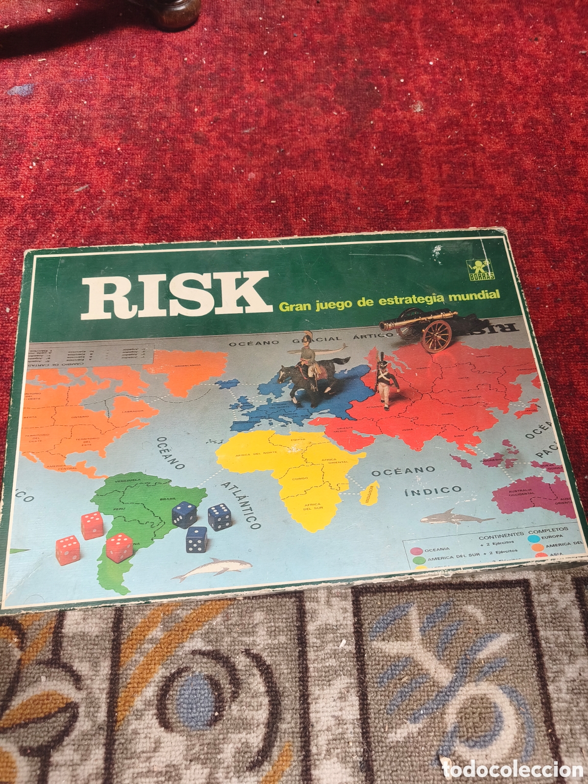 Juegos de mesa: Juego de Mesa RISK Vintage (A&ntilde;os 70/80) - Edici&oacute;n Borras Original
