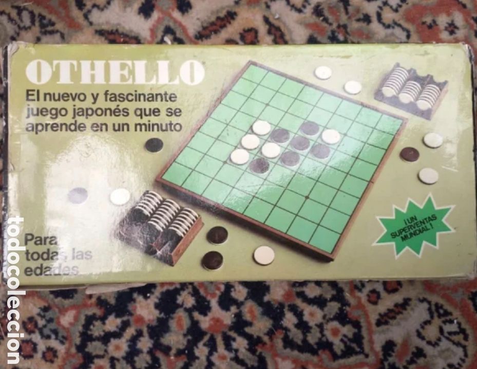 Juegos de mesa: Juego de mesa OTHELLO Vintage A&ntilde;os 80 - NUEVO (H. Higgins)