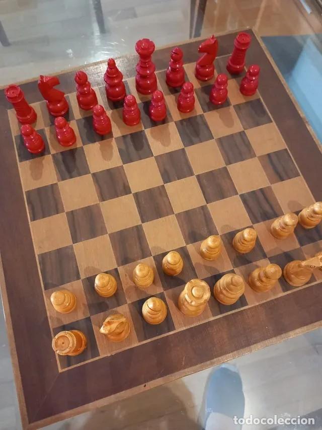 Juegos de mesa: Ajedrez vintage madera &ndash; completo