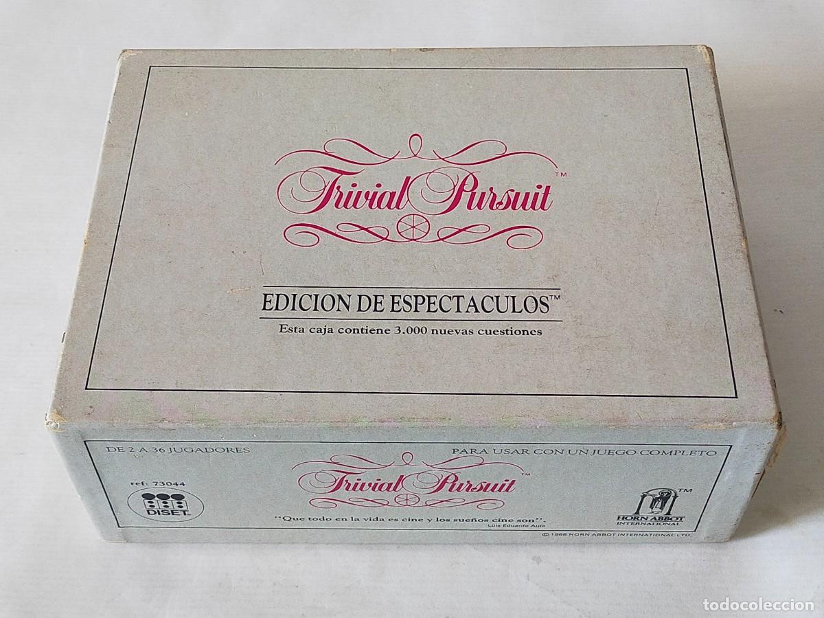 Juegos de mesa: TRIVIAL PURSUIT - Edici&oacute;n de ESPECTACULOS Ref. 73044 (3000 Preguntas) - Completo sin uso.