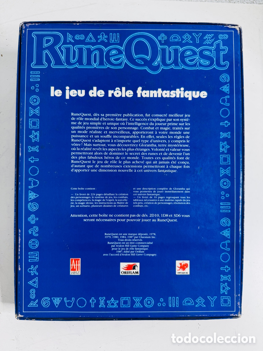 Juegos de mesa: Rune Quest 1987 Incompleto - Foto 3