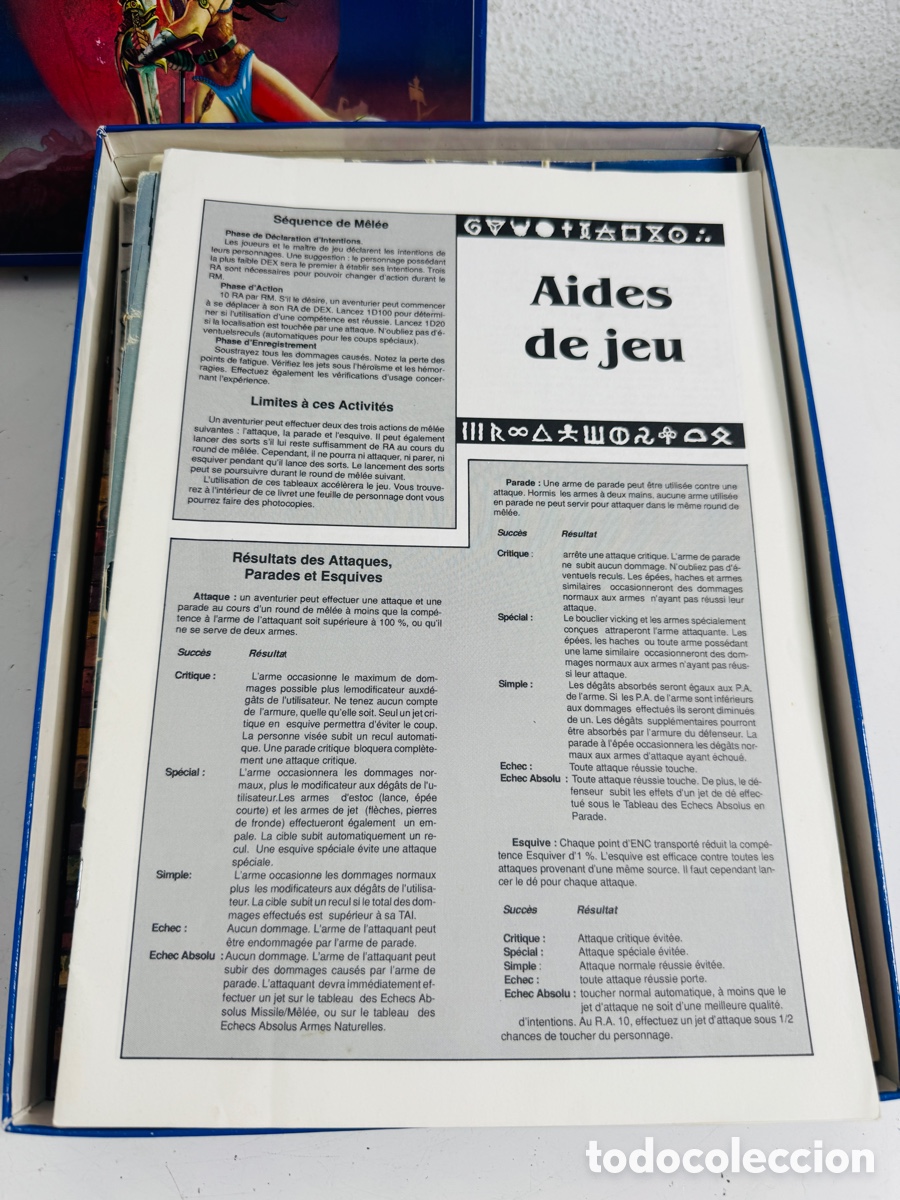 Juegos de mesa: Rune Quest 1987 Incompleto - Foto 5