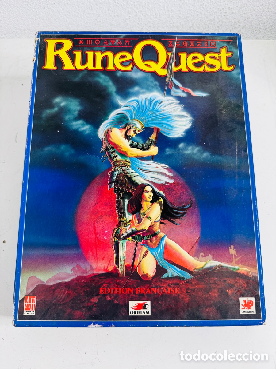 Juegos de mesa: Rune Quest 1987 Incompleto - Foto 1