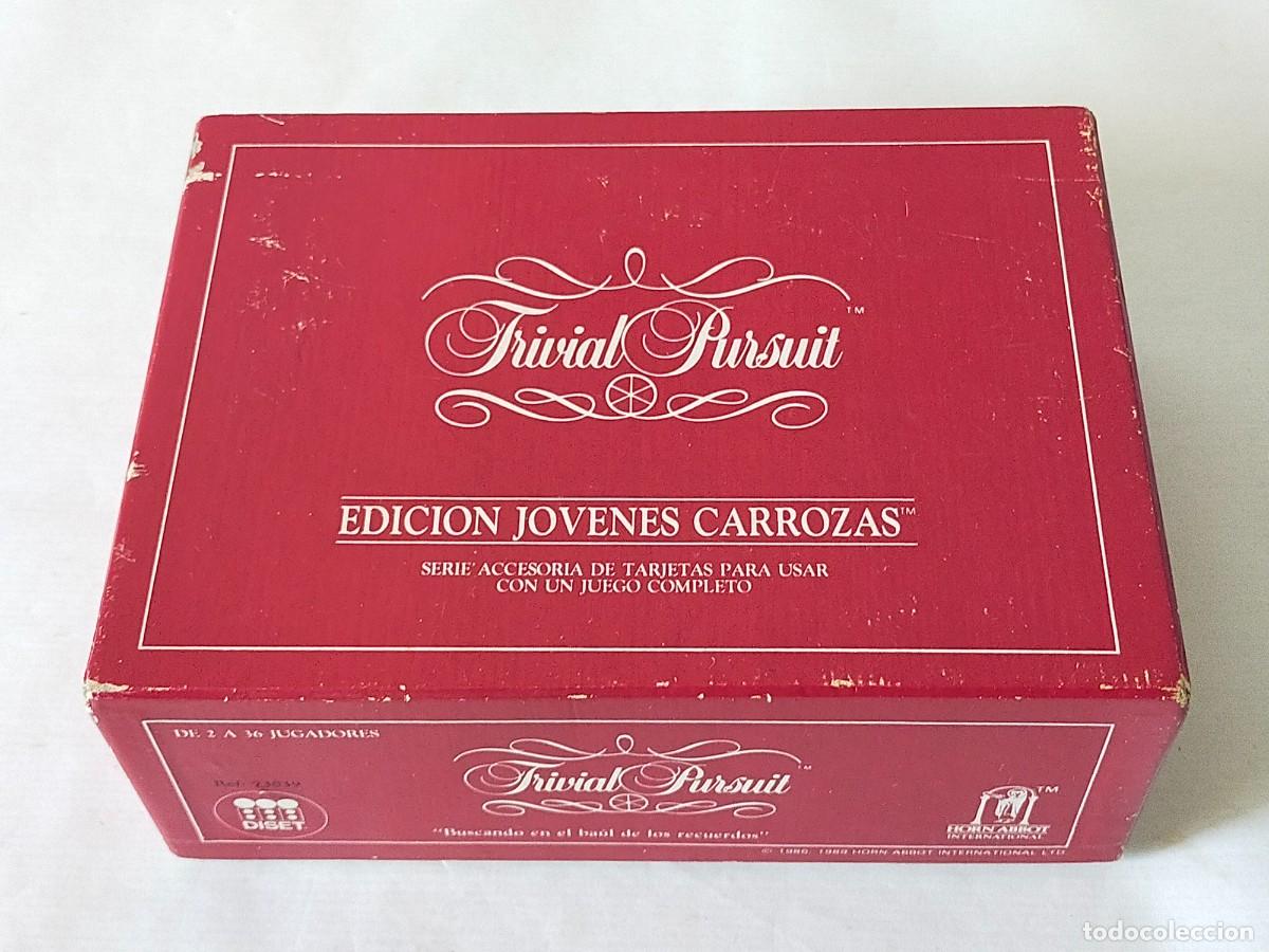 Juegos de mesa: TRIVIAL PURSUIT - Edici&oacute;n JOVENES CARROZAS Ref. 73039 (3000 Preguntas) - DISET - Completo sin uso.