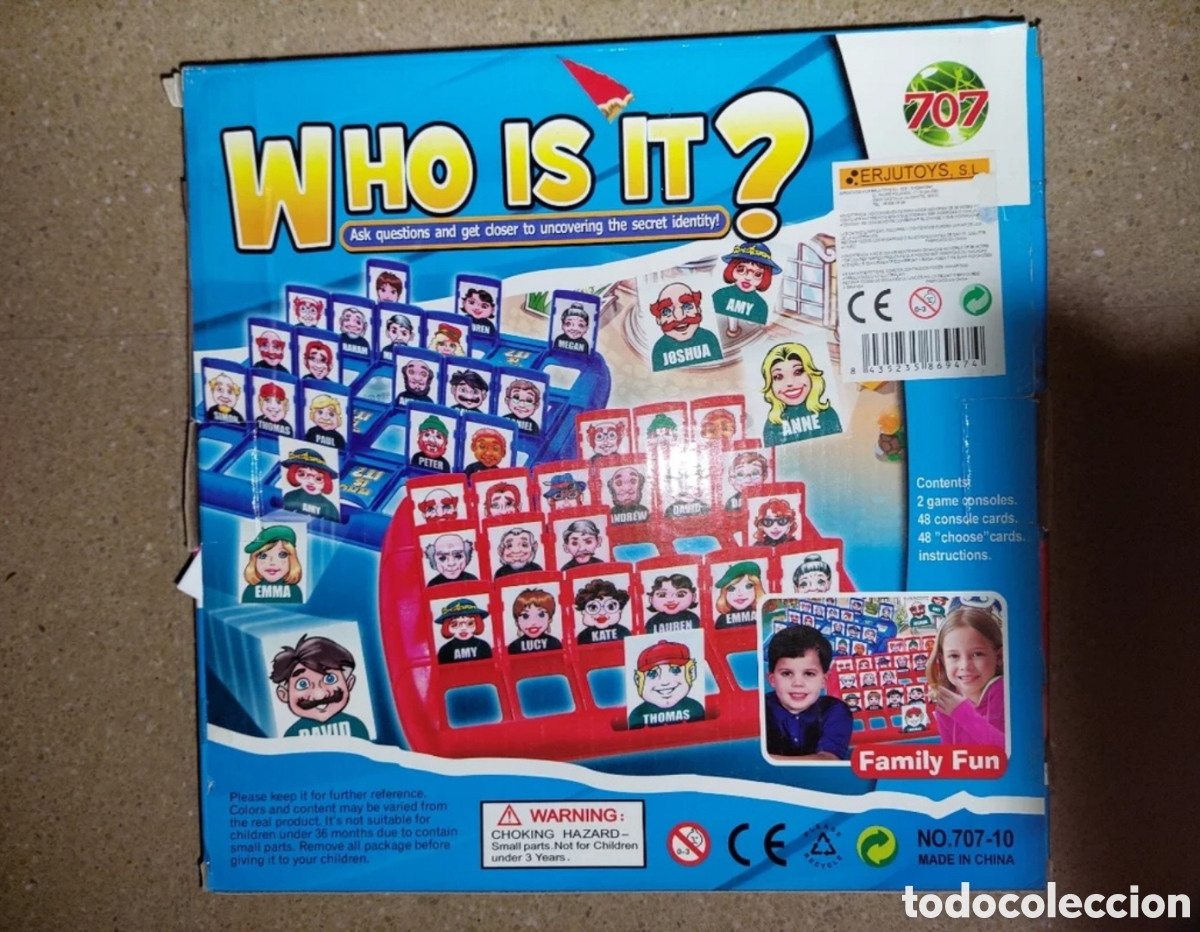 Juegos de mesa: Juego de mesa Who Is It? &iquest;Qui&eacute;n es qui&eacute;n?