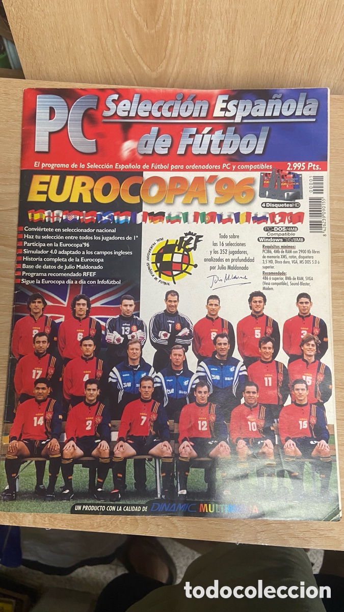 Juegos de mesa: revista del juego de ordenador pc seleccion espa&ntilde;ola de futbol eurocopa 96