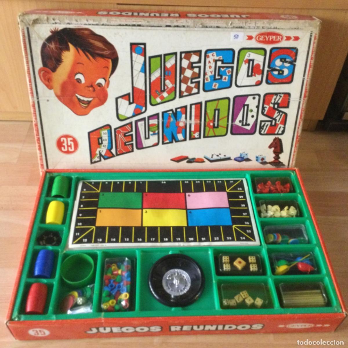 Juegos de mesa: Juegos Reunidos Geyper. 35 juegos. Completo. A&ntilde;os 70