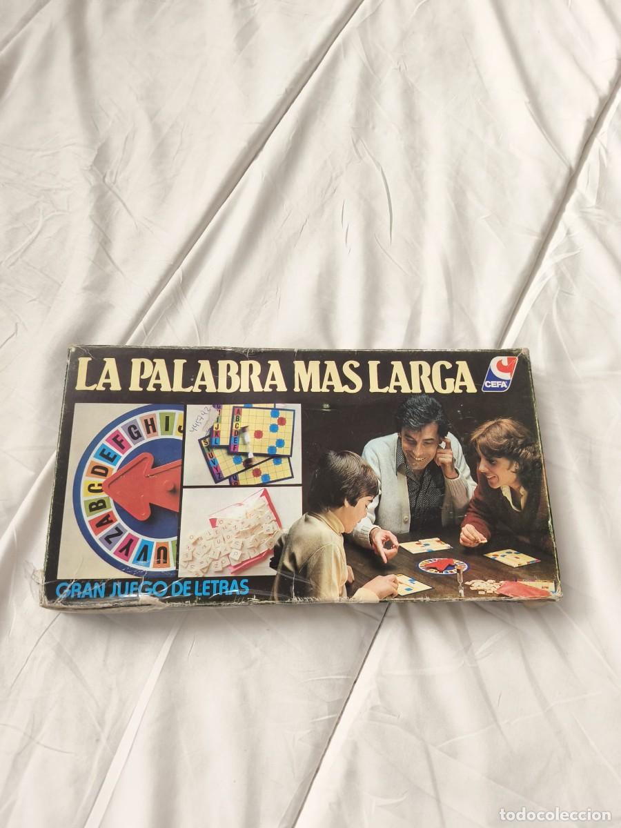 Juegos de mesa: La Palabra M&aacute;s Larga . un cl&aacute;sico juego de mesa educativo CEFA . Caja original