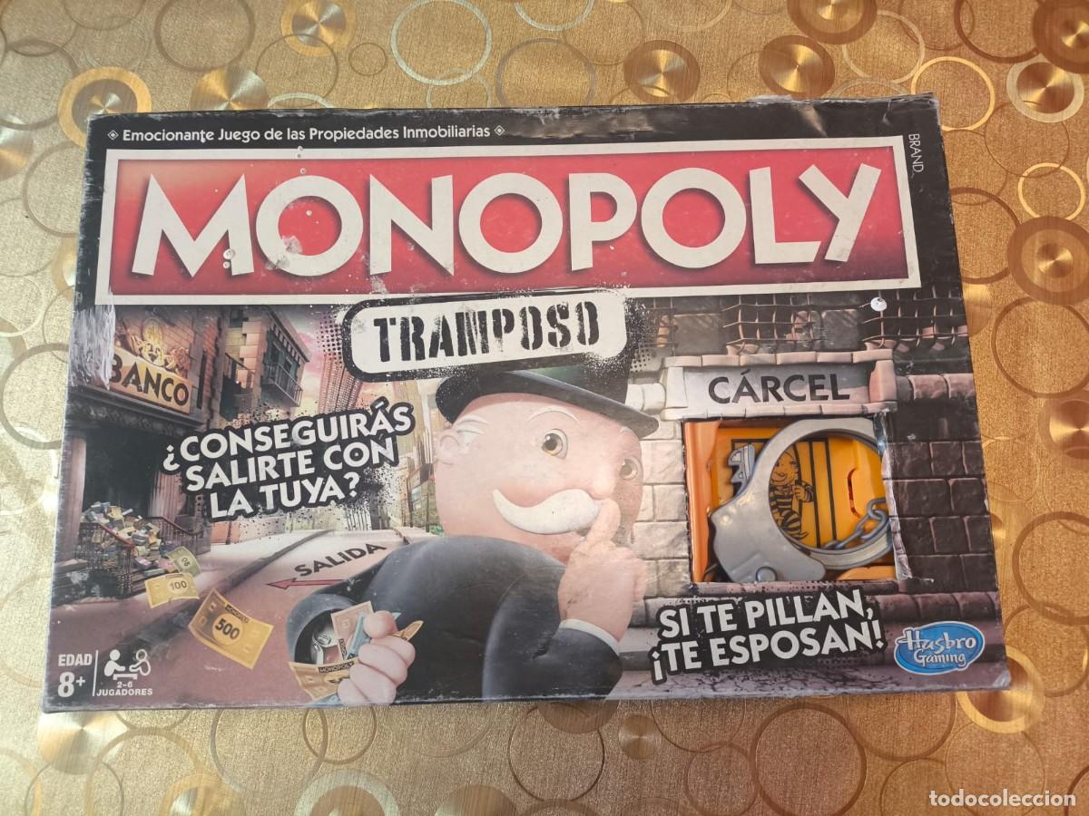 Juegos de mesa: Juego de mesa Monopoly Tramposo Hasbro completo con esposas