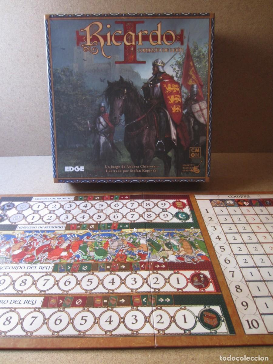 Juegos de mesa: Tablero de Cruzada. Piezas y Repuestos Juego Mesa Ricardo Corazon de Leon (Edge)