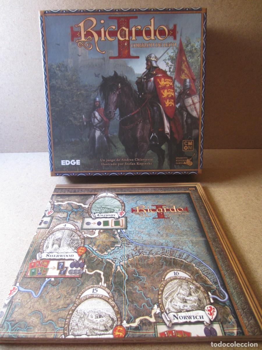Juegos de mesa: Tablero de Juego Inglaterra. Piezas y Repuestos Juego Mesa Ricardo Corazon de Leon (Edge)