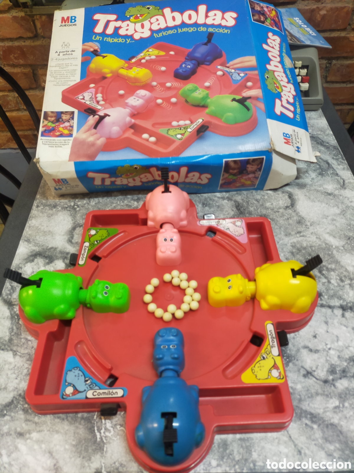 Juegos de mesa: Juego de mesa Tragabolas MB Juegos 1985