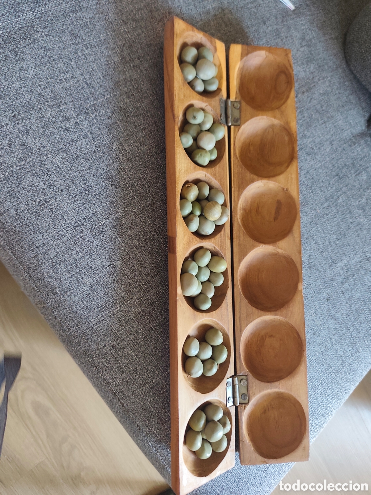 Juegos de mesa: Aual&eacute; &ndash; Juego de mancala artesanal - Foto 3