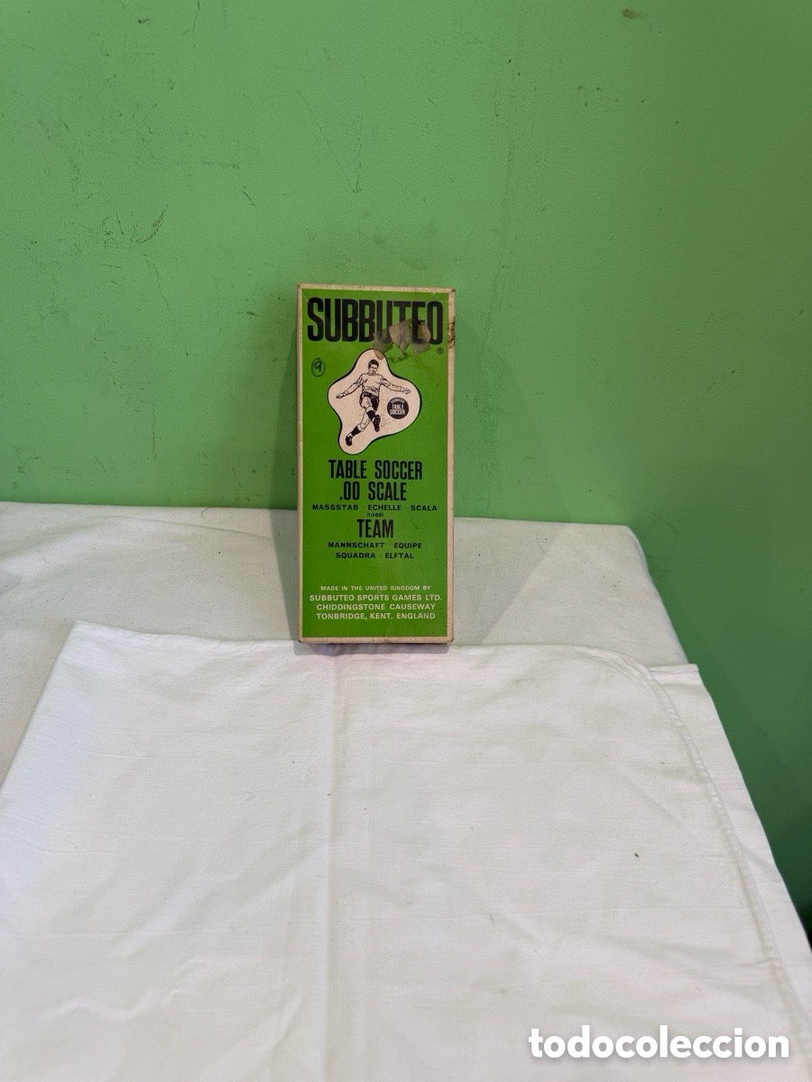 Juegos de mesa: Subbuteo Table Soccer Equipo Vintage Original Inglaterra A&ntilde;os 60-70