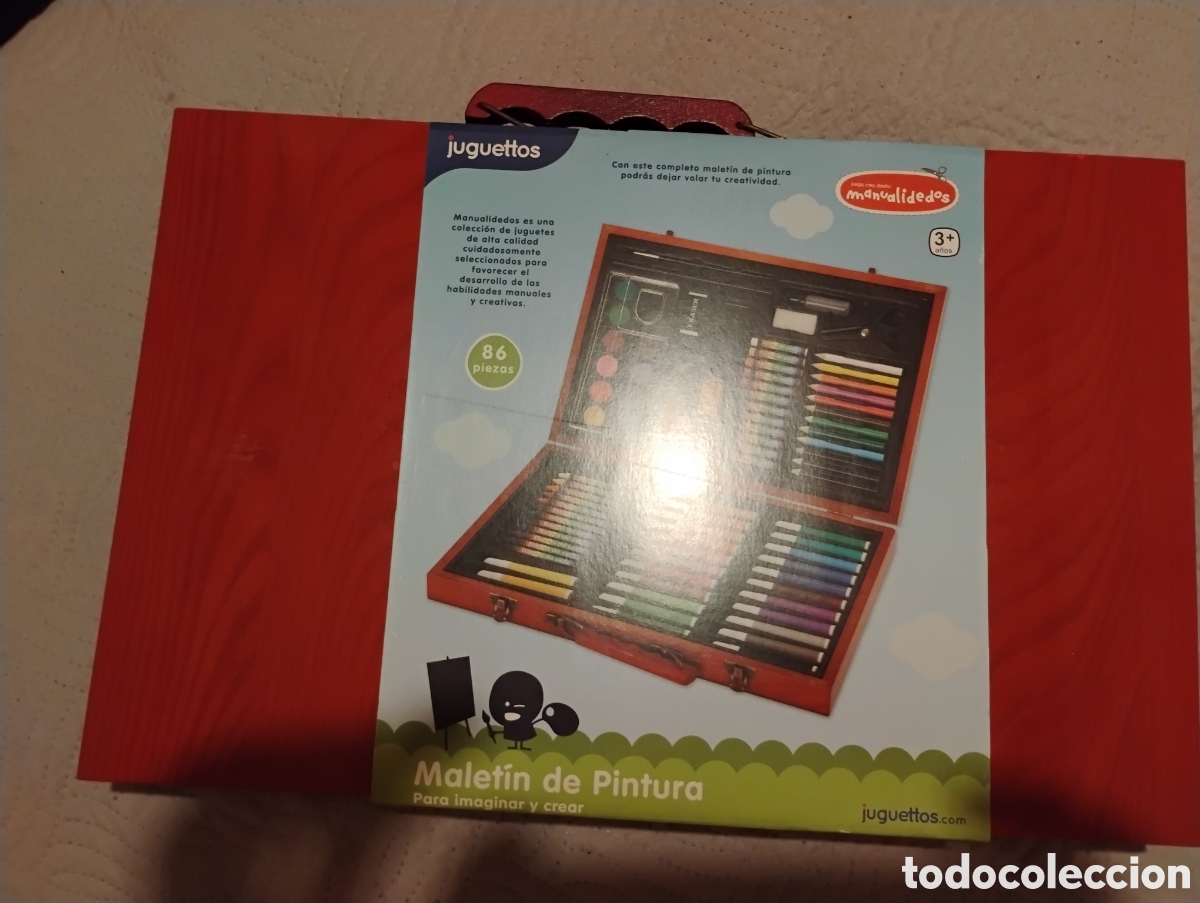 Juegos de mesa: &diams;Malet&iacute;n de pintura Juguettos 86 piezas (A ESTRENAR)