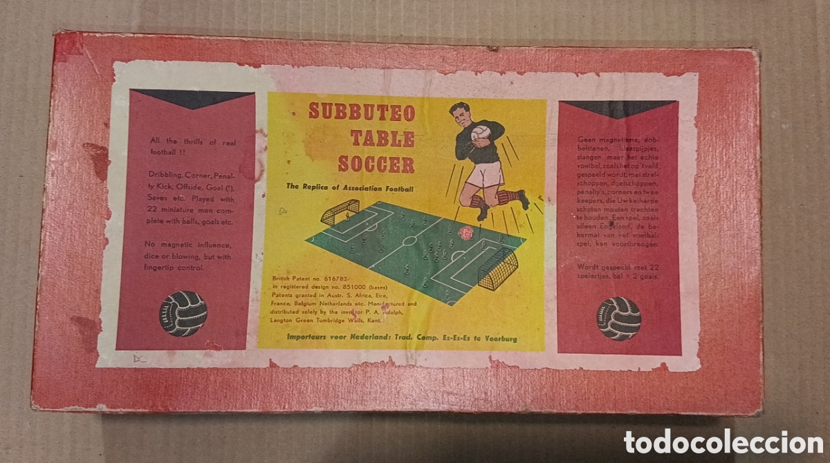 Juegos de mesa: ANTIGUO JUEGO F&Uacute;TBOL SUBBUTEO TABLE SOCCER
