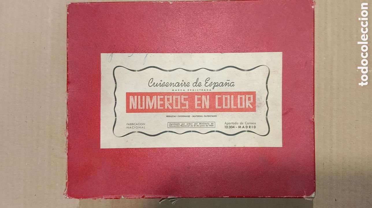 Juegos de mesa: N&Uacute;MEROS EN COLOR PIEZAS MADERA A&Ntilde;OS 60