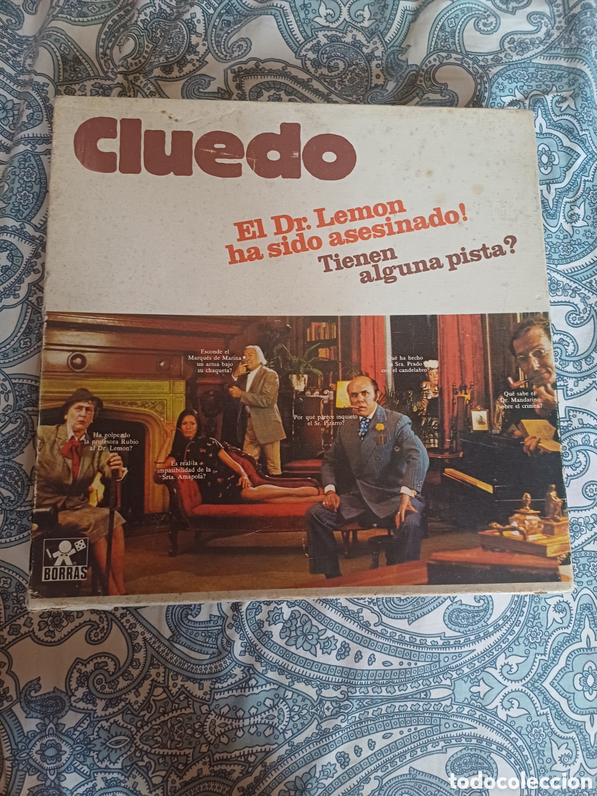 Juegos de mesa: Cluedo antiguo caja tama&ntilde;o peque&ntilde;o Borras
