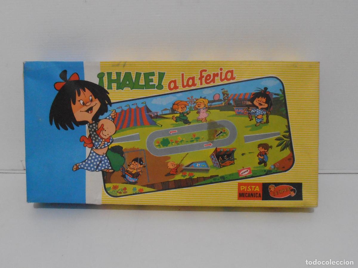 Juegos de mesa: HALE A LA FERIA, PISTA MECANICA GEYPER, FAMILIA TELERIN, NUEVO A ESTRENAR, ANTIGUA JUGUETERIA