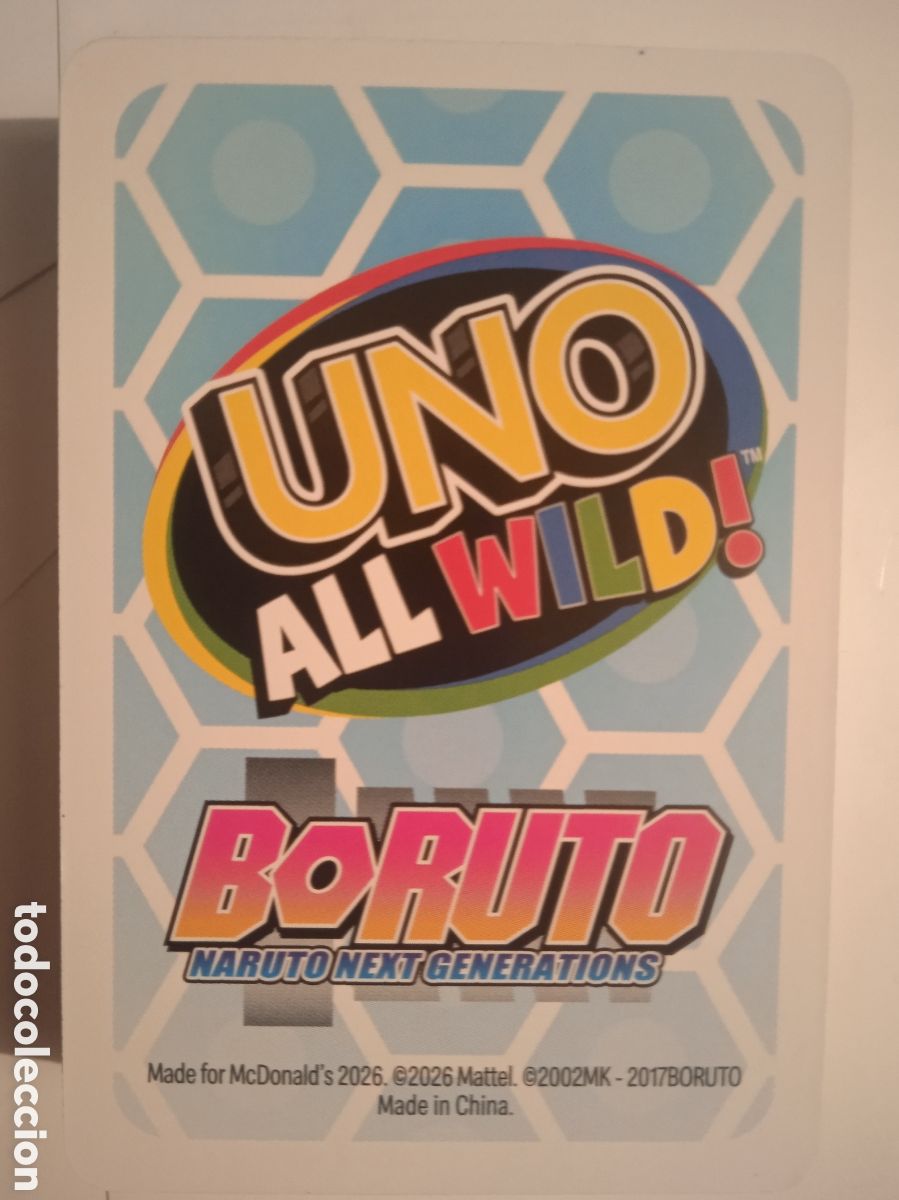 Juegos de mesa: UNO ALL WILD BORUTO NARUTO NEXT NUEVO - Foto 1