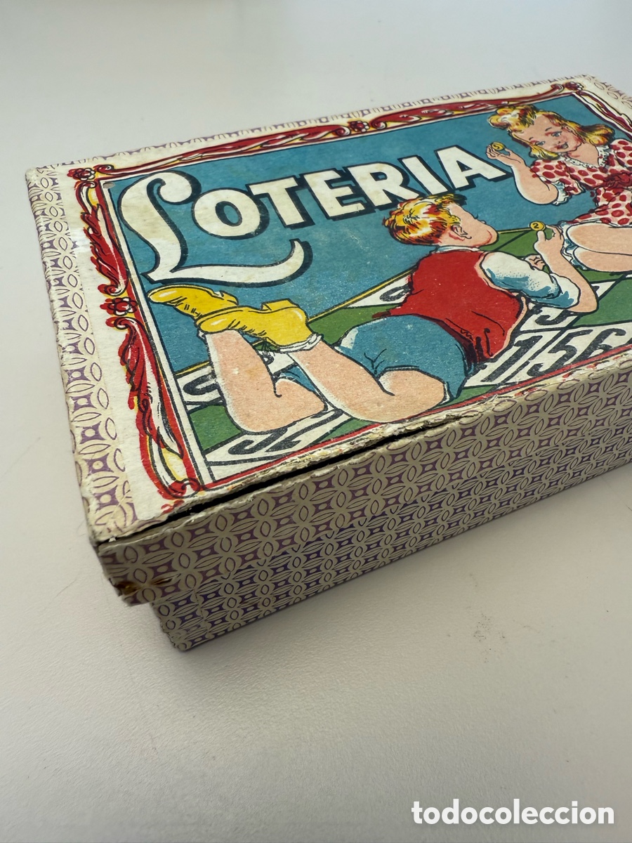 Juegos de mesa: Juego completo loter&iacute;a bingo. A&ntilde;os 50