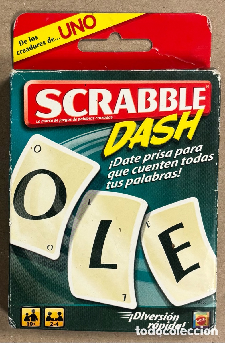 Juegos de mesa: SCRABBLE DASH. JUEGO DE CARTAS. MATEL. LAS CARTAS CON PRECINTO PL&Aacute;STICO.