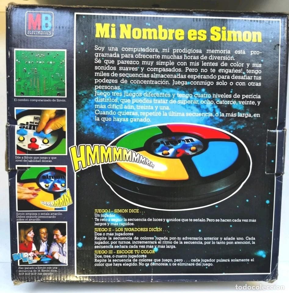 Juegos de mesa: Mi Amigo Simon Mb 1978 Excelente Estado - Foto 3