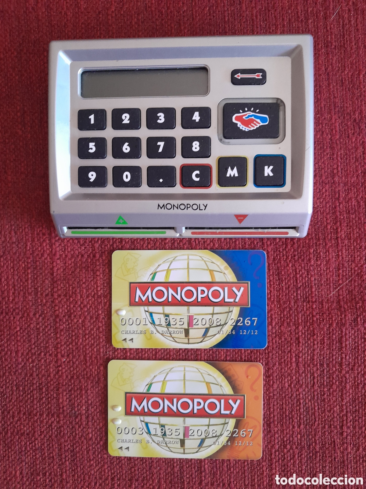 Juegos de mesa: -Banca el&eacute;ctronica del Monopoly con 2 tarjetas.