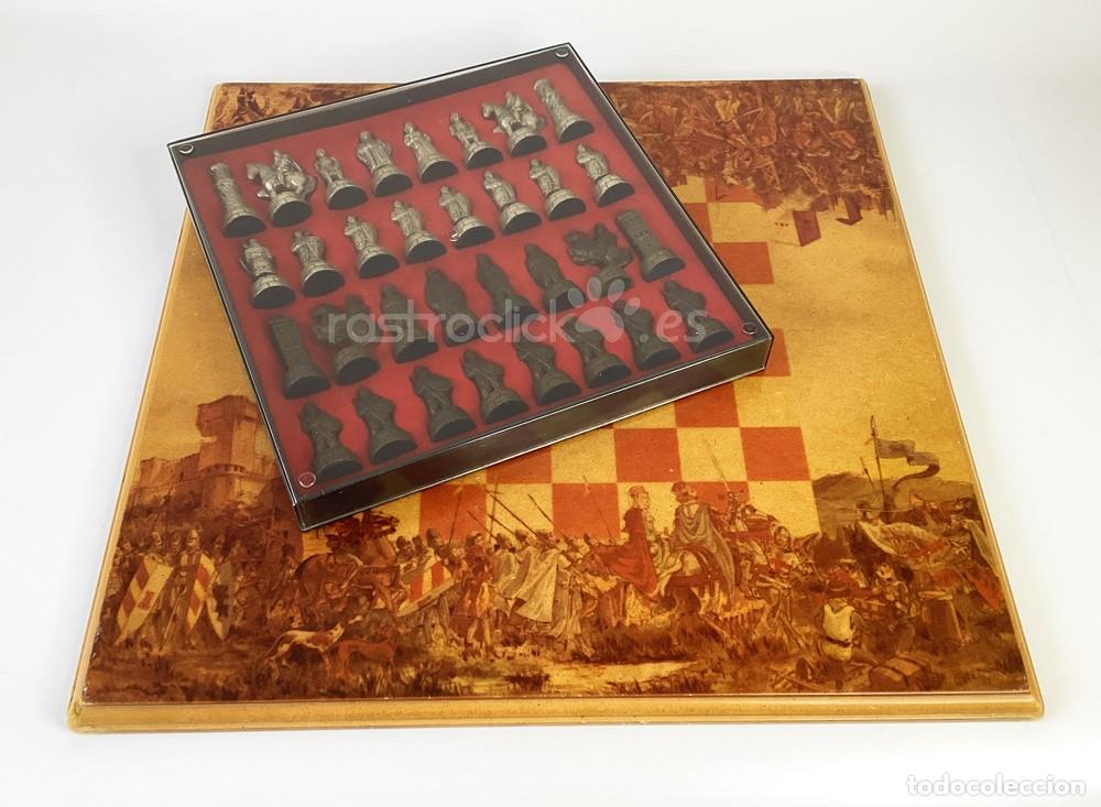 Juegos de mesa: Ajedrez con tablero Moros y Cristianos &ndash; Batalla Toma de Granada 1998