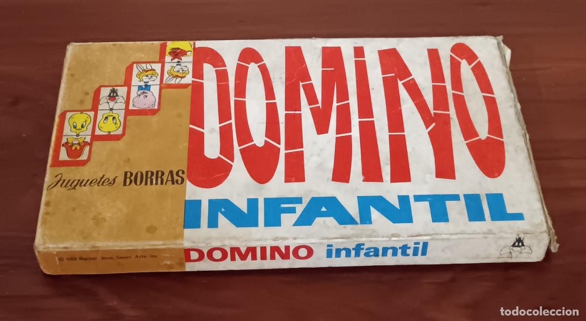 Juegos de mesa: DOMIN&Oacute; INFANTIL WARNER BROS BORRAS A&Ntilde;O 1968 CON CAJA ORIGINAL COMPLETO