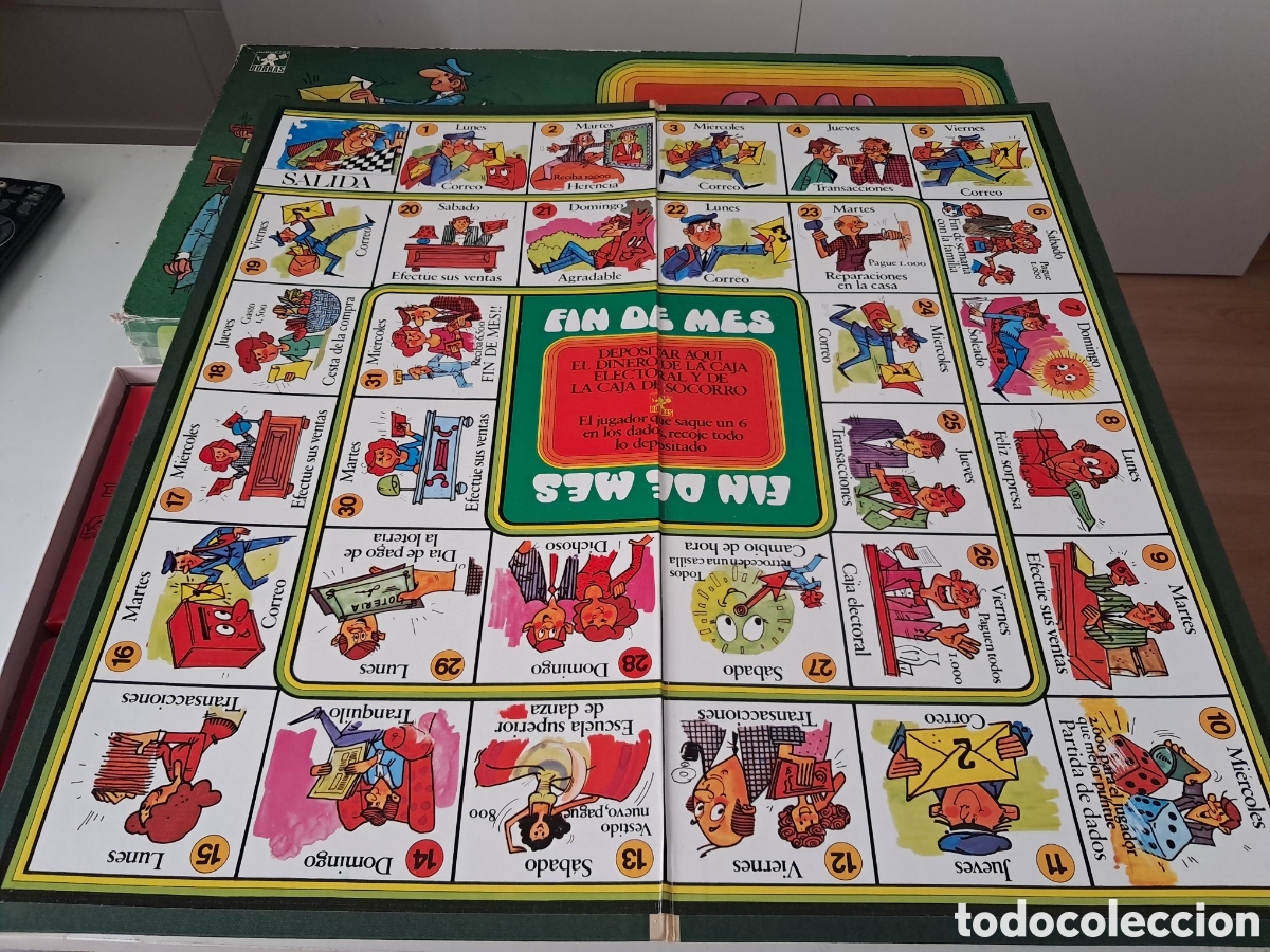 Juegos de mesa: FIN DE MES. BORRAS. ANTIGUO JUEGO DE MESA - Foto 2