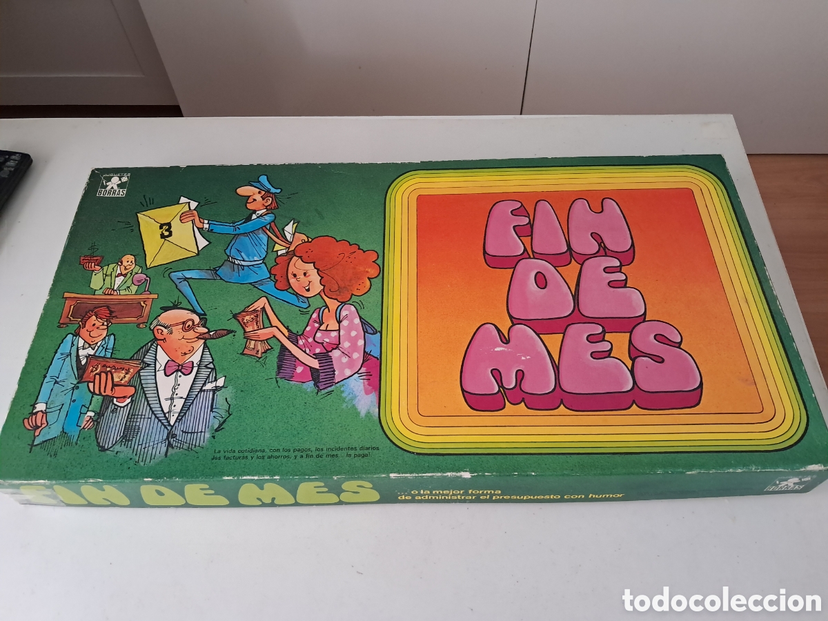Juegos de mesa: FIN DE MES. BORRAS. ANTIGUO JUEGO DE MESA - Foto 1