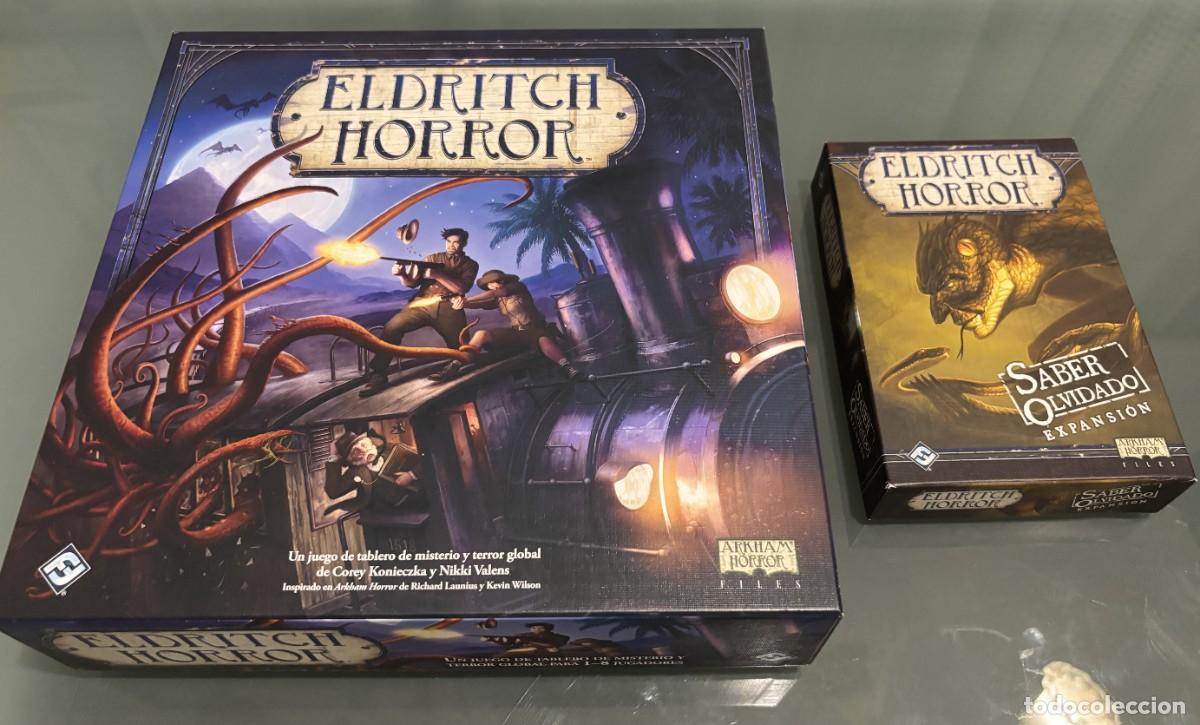 Juegos de mesa: ELDRITCH HORROR + expansi&oacute;n Saber Olvidado + insert + protectores