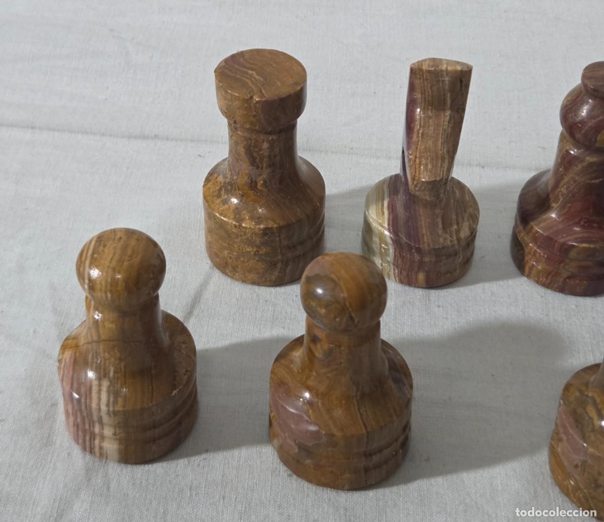 Juegos de mesa: Ajedrez de piedra en Marmol, Mexico - Foto 21