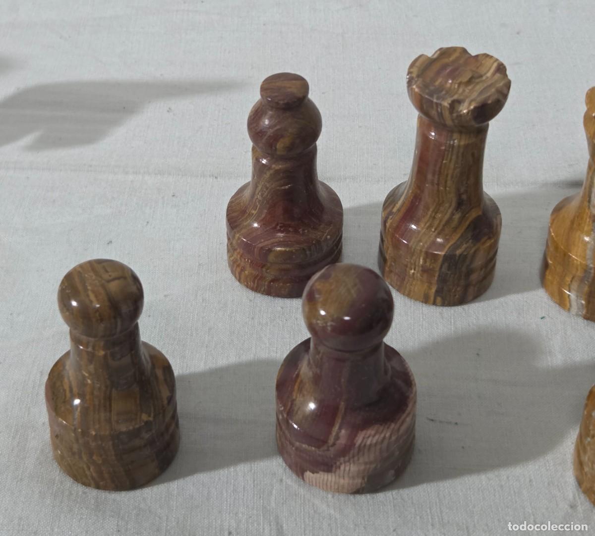 Juegos de mesa: Ajedrez de piedra en Marmol, Mexico - Foto 22