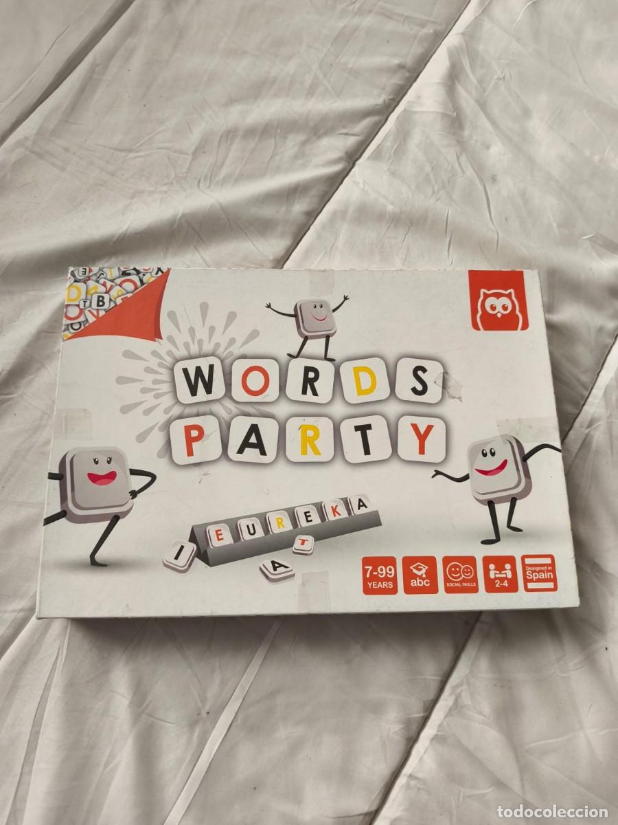 Juegos de mesa: ⁠Words Party . Juego de mesa cl&aacute;sico de formaci&oacute;n de palabras cruzadas. Eurekakids . Caja original