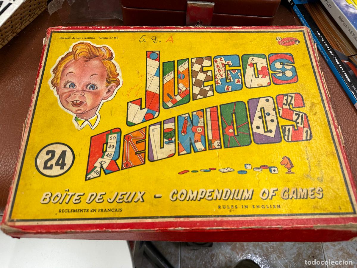 Juegos de mesa: Antigua caja de JUEGOS REUNIDOS Geyper. Numero 24. .mide 34x25x5cms. Vacia