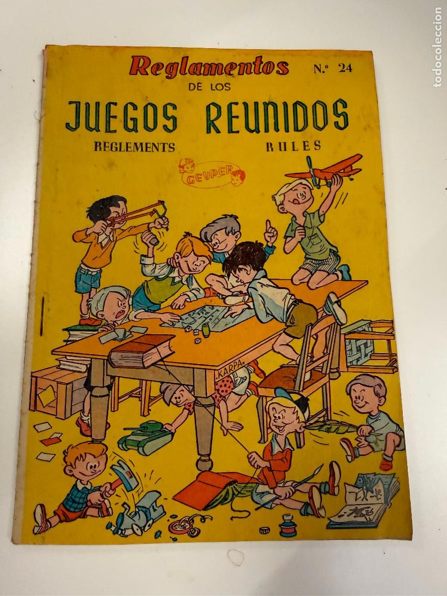 Juegos de mesa: REGLAMENTO original de JUEGOS REUNIDOS Geyper. Numero 24. En castellano, frances y ingles. 42pags