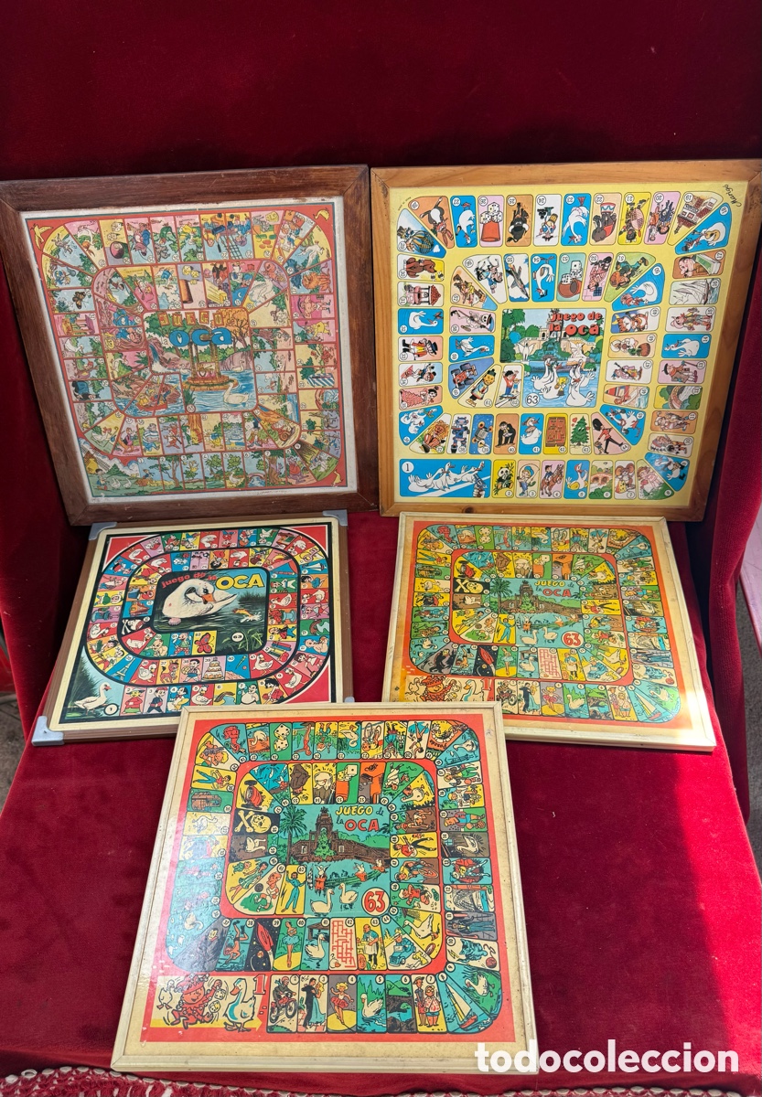 Juegos de mesa: Lote de 5 tableros de juego de la oca!