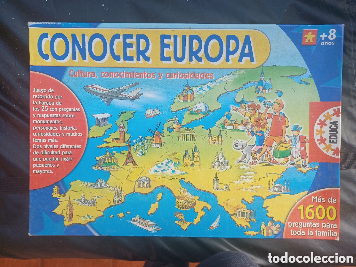 Juegos de mesa: Juego Mesa Conocer Europa - Cultura Conocimientos y Curiosidades - EDUCA - M&aacute;s de 1600 preguntas