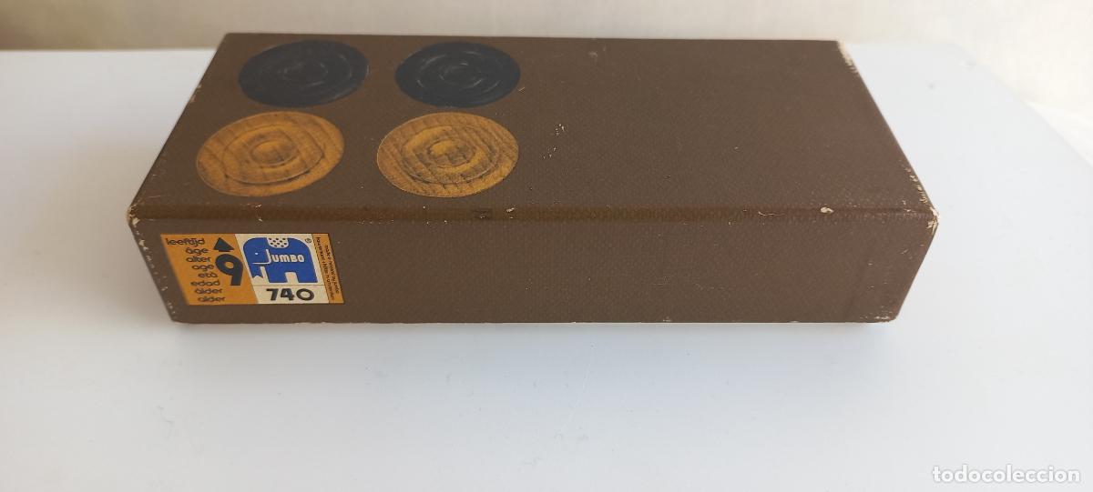 Juegos de mesa: ANTIGUA CAJA DE JUEGO DE LAS DAMAS CON FICHAS DE MADERA. DE LA MARCA JUMBO N&ordm; 740