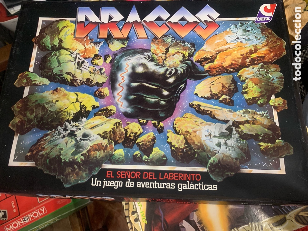 Juegos de mesa: JUEGO DE MESA DRACOS - EL SE&Ntilde;OR DEL LABERINTO - ORIGINAL CEFA A&Ntilde;OS 80 - COMPLETO