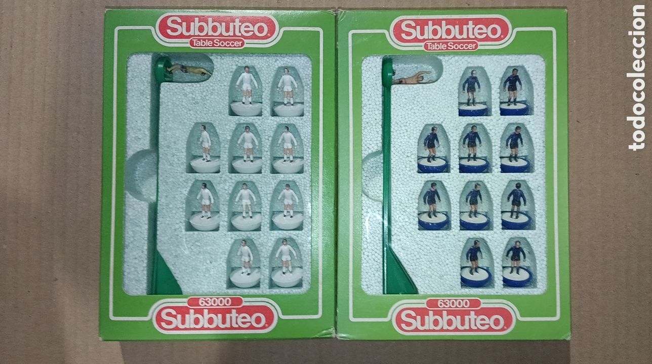 Juegos de mesa: LOTE 2 EQUIPOS F&Uacute;TBOL SUBBUTEO
