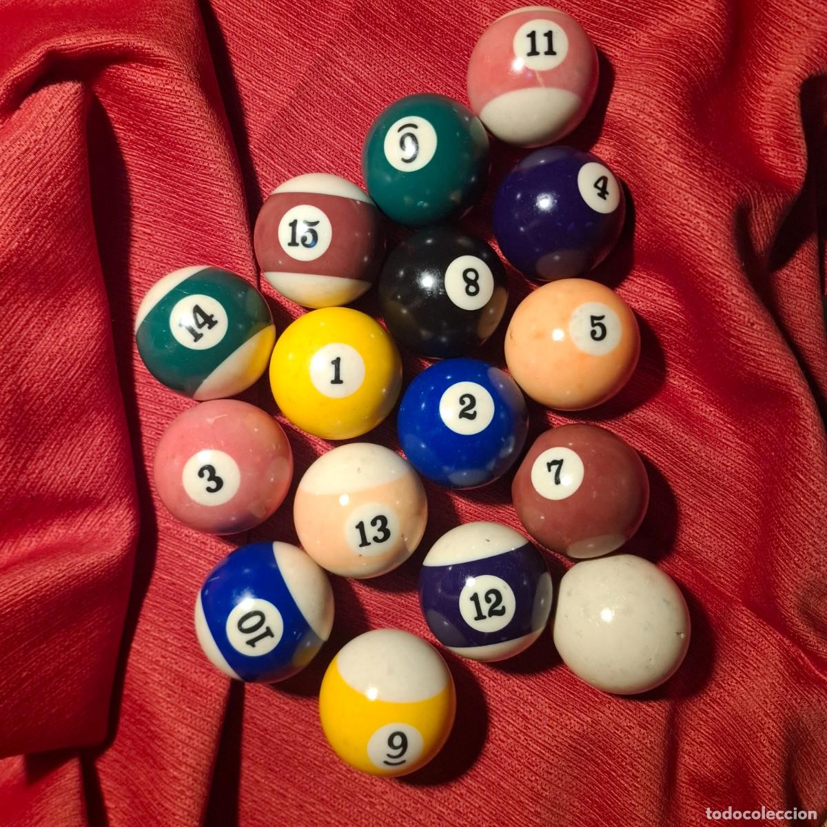 Juegos de mesa: Juego completo de bolas de billar americano